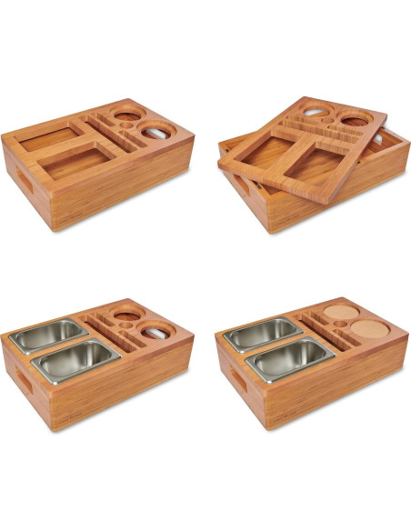 Bandeja para Sofá COZY HEROES de Bambú - Soporte para Bebidas