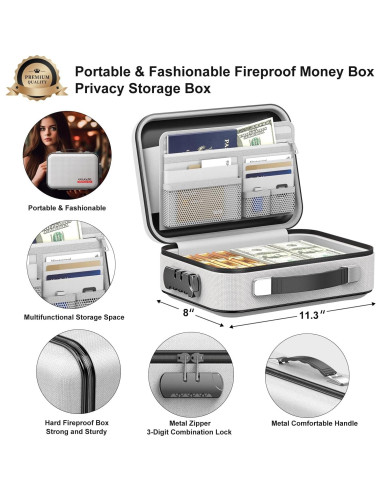 Caja de Dinero a Prueba de Fuego COLCASE Gris 1.08 kg