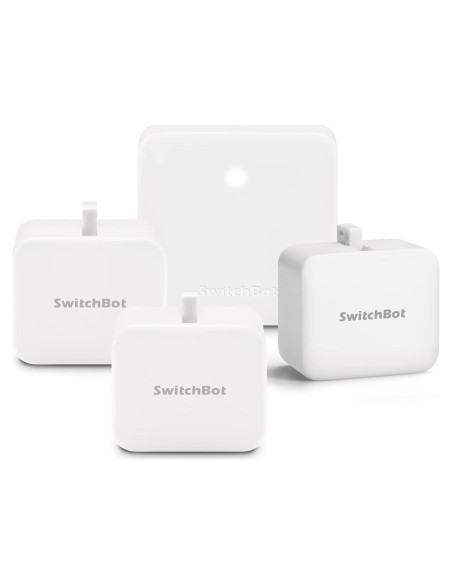 Interruptor Inteligente SwitchBot Bot 3 Unidades + Hub Mini