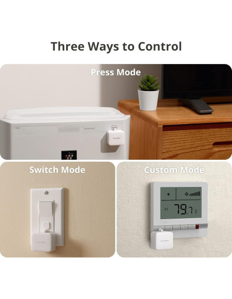 Interruptor Inteligente SwitchBot Bot 3 Unidades + Hub Mini