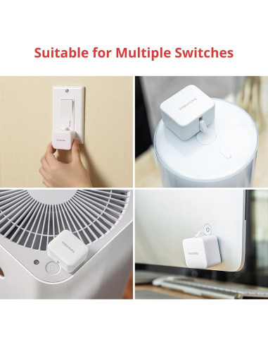 Interruptor Inteligente SwitchBot Bot 3 Unidades + Hub Mini