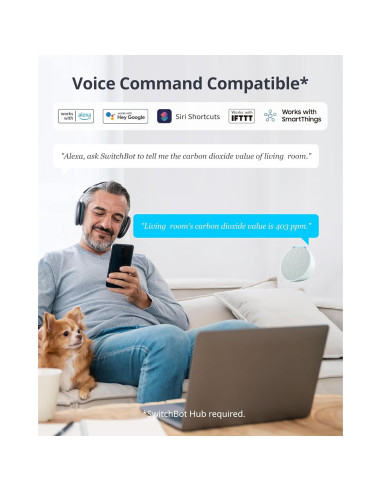 Monitor de Calidad del Aire SwitchBot Meter Pro CO2 5-en-1