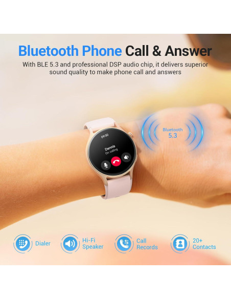 Reloj Inteligente Fitpolo AR-01 Rosa 1.3" AMOLED Salud