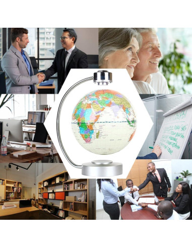 Globo de Levitación Magnética NBWANWEI 20 cm LED Táctil