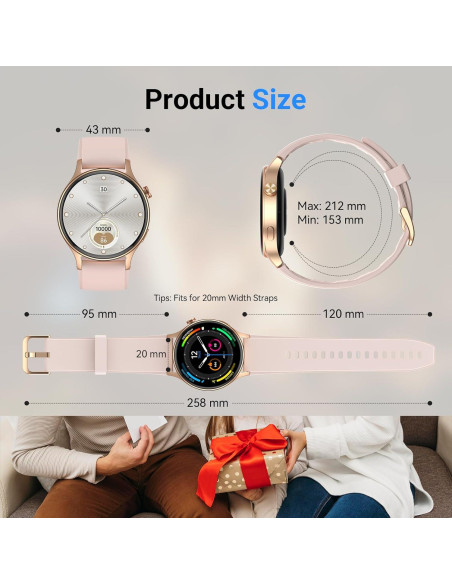 Reloj Inteligente Fitpolo AR-01 Rosa 1.3" AMOLED Salud