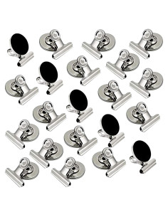 Clips Magnéticos VNDUEEY 20 Piezas Plateados 30mm