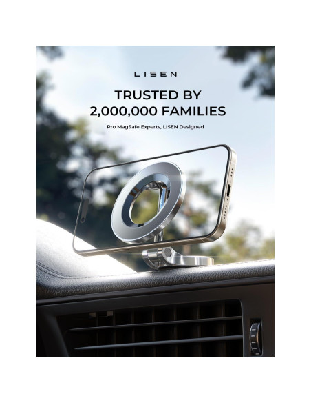 Soporte de Coche Magnético LISEN para iPhone 16 Pro Max