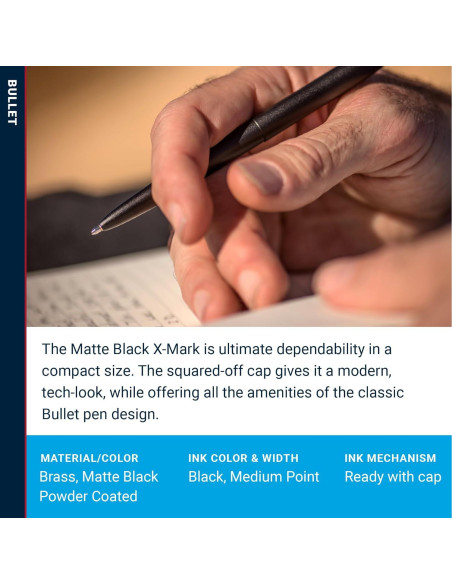 Bolígrafo Fisher Space Pen Bullet X-Mark Negro Mate