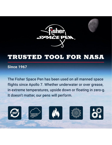 Bolígrafo Fisher Space Pen Bullet X-Mark Negro Mate