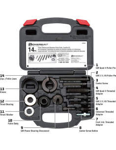 Juego de Herramientas Powerbuilt para Poleas de 14 Piezas 2