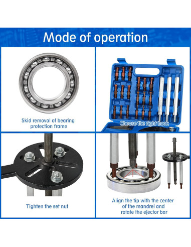Extractor de Rodamientos 21 en 1 HQSSWUCH con Estuche