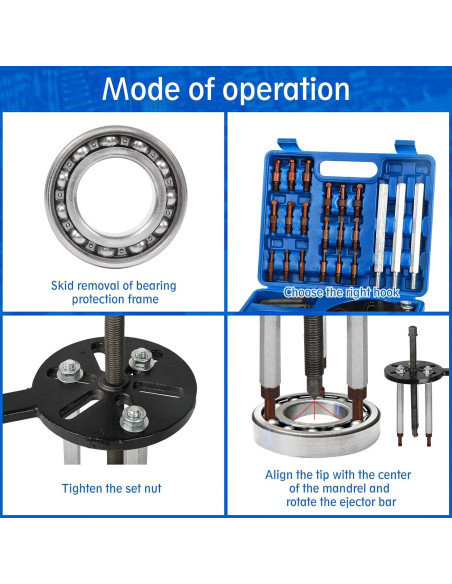 Extractor de Rodamientos 21 en 1 HQSSWUCH con Estuche