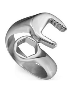 Anillo Llave Acero Inoxidable Comet Craft Talla 8