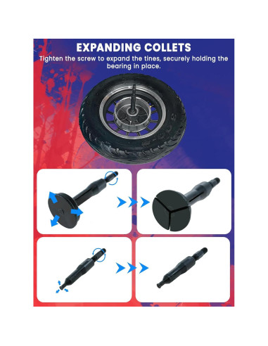 Kit Extractor de Rodamientos Punmew 16pcs 8-58mm