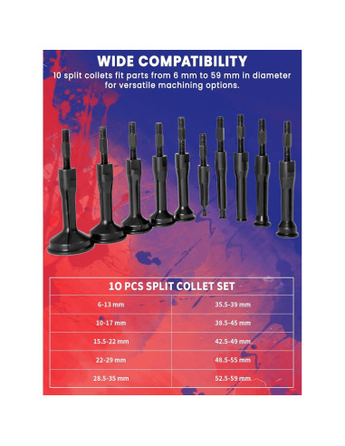 Kit Extractor de Rodamientos Punmew 16pcs 8-58mm