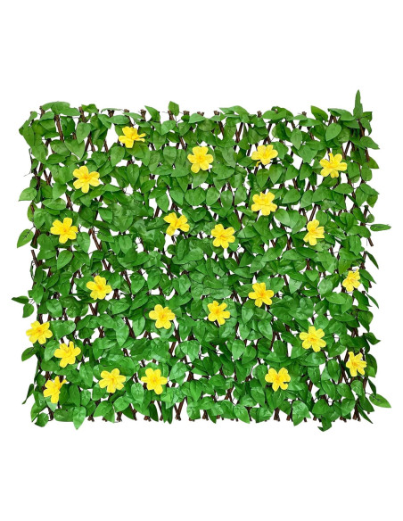 Pantalla de Privacidad Expandible Sumery Hiedra Falsa 300x63 cm