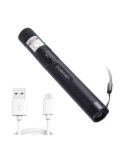 Puntero láser verde recargable USB ZK-9318 para presentaciones