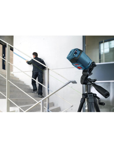Láser de línea cruzada Bosch GLL 100 GX 30m auto-nivelante