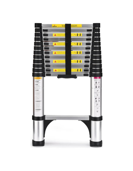 Escalera Telescópica Soctone 3.8m Aluminio 330kg Multiusos