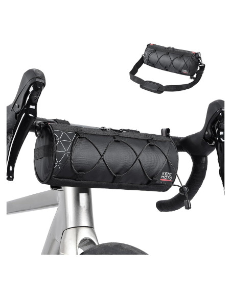 Bolsa de Manillar KEMIMOTO 2.4L Impermeable para Bicicleta