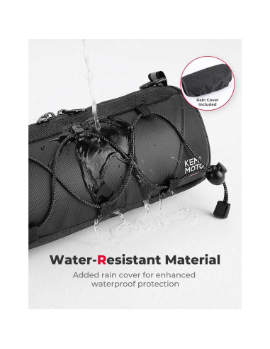 Bolsa de Manillar KEMIMOTO 2.4L Impermeable para Bicicleta