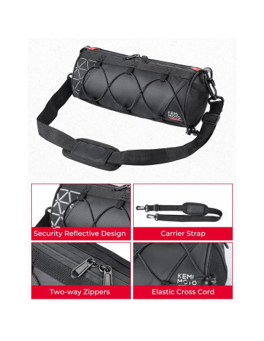 Bolsa de Manillar KEMIMOTO 2.4L Impermeable para Bicicleta