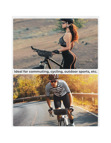 Bolsa de Manillar KEMIMOTO 2.4L Impermeable para Bicicleta