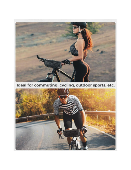 Bolsa de Manillar KEMIMOTO 2.4L Impermeable para Bicicleta