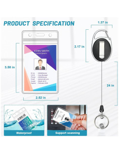 Paquete de 2 Sujetadores Koorito Verticales con Carrete 60 cm 2