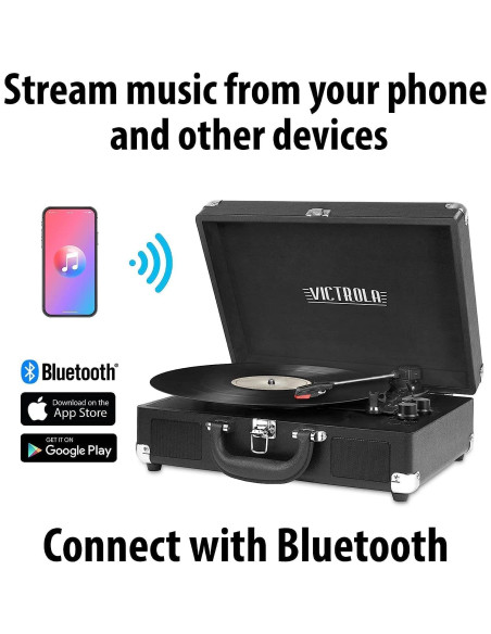 Reproductor de Vinilo Victrola Journey+ Bluetooth 3 Velocidades