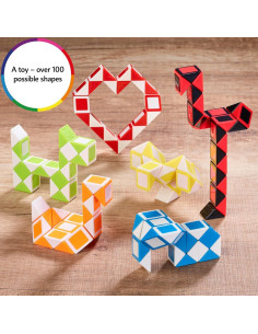 CUBIDI Cubo Mágico de Serpiente | Juguete Antiestrés | Set de 6 2