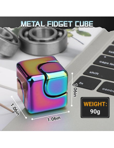 Cubo Fidget Magnético LNCOJOLM Antiestrés 3x3 cm Multicolor 2