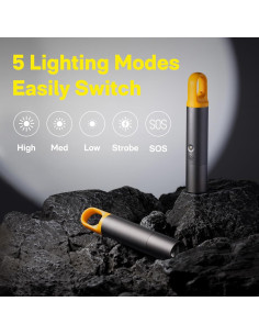 Linterna LED HOTO Lite 1000 Lúmenes Recargable USB-C 2