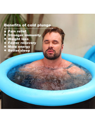 Tina de Baño de Hielo RECOVERFUN Inflable 321L Portátil