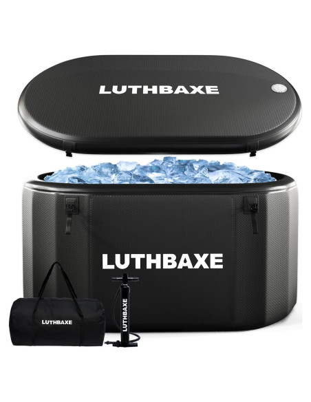Baño Frío Inflable LUTHBAXE 825L Negro para Recuperación