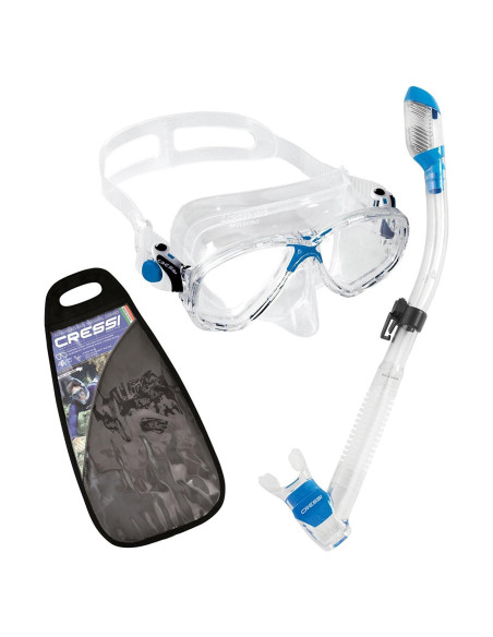 CRESSI Kit Snorkel Adultos Marea y Supernova Seco - Silicona