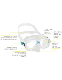 CRESSI Kit Snorkel Adultos Marea y Supernova Seco - Silicona 2