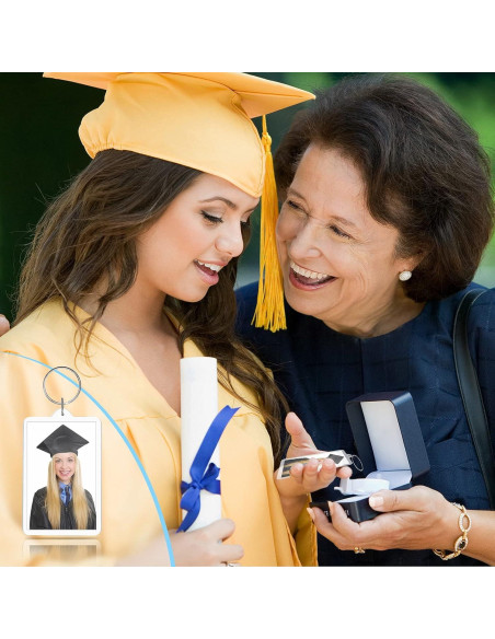 Llave de marco de fotos acrílico Inbagi 12 piezas blanco