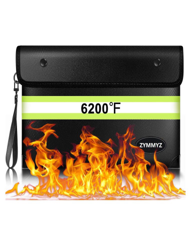 Bolsa a Prueba de Fuego ZYMMYZ 35x27 cm Impermeable