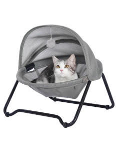 Cama Elevada para Gato y Perro Pequeño - Gris - 9 kg