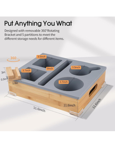 Bandeja para Sofá XpiriLab con Soporte para Taza y Snacks