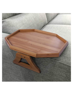 Mesa Lateral Xchouxer de Bambú Natural para Sofá