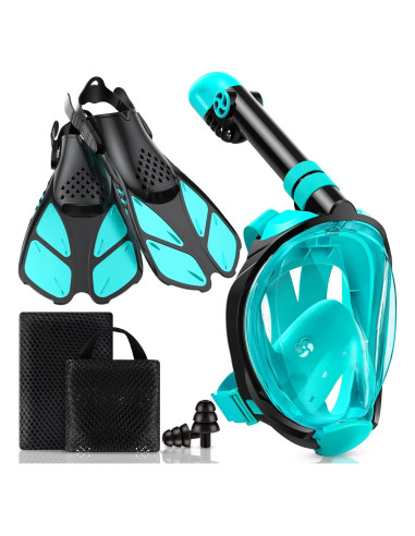 Equipo de Snorkel Viginsul para Niños con Aletas Ajustables