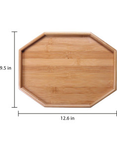 Mesa Lateral Xchouxer de Bambú Natural para Sofá 2