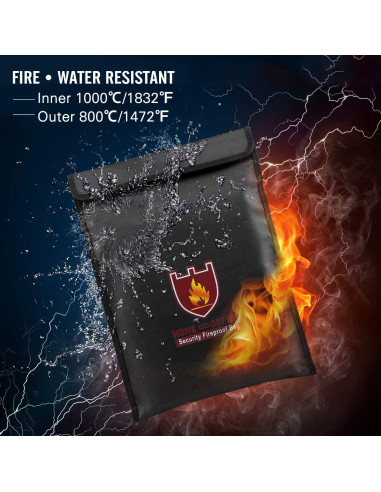 Bolsa a Prueba de Fuego MoKo 38x28cm Resistente al Agua