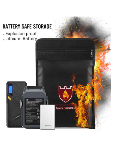 Bolsa a Prueba de Fuego MoKo 38x28cm Resistente al Agua