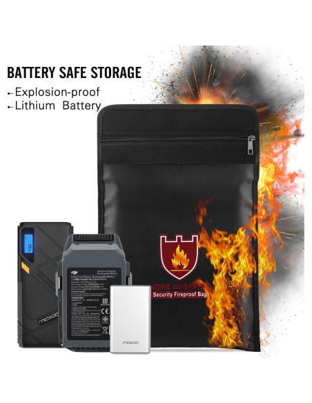 Bolsa a Prueba de Fuego MoKo 38x28cm Resistente al Agua