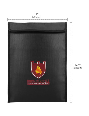 Bolsa a Prueba de Fuego MoKo 38x28cm Resistente al Agua