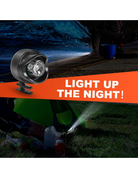 Faros Recargables ADDMOTOR para Crocs 2Pcs IPX5 3 Modos