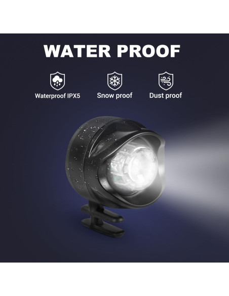 Faros Recargables ADDMOTOR para Crocs 2Pcs IPX5 3 Modos